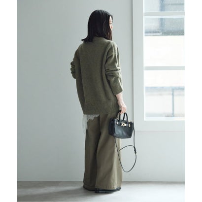 ジャーナルスタンダード レサージュ JOURNAL STANDARD L'ESSAGE 《予約》ISLAND TIDES/アイランド タイド 別注 ラムズウール クルーネック ニット （カーキ）｜詳細画像