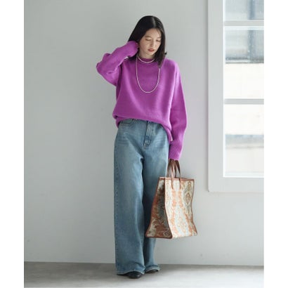 ジャーナルスタンダード レサージュ JOURNAL STANDARD L'ESSAGE 《予約》ISLAND TIDES/アイランド タイド 別注 ラムズウール クルーネック ニット （カーキ）｜詳細画像