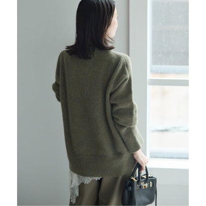 ジャーナルスタンダード レサージュ JOURNAL STANDARD L'ESSAGE 《予約》ISLAND TIDES/アイランド タイド 別注 ラムズウール クルーネック ニット （カーキ）｜詳細画像