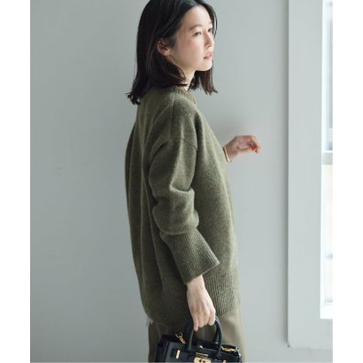 ジャーナルスタンダード レサージュ JOURNAL STANDARD L'ESSAGE 《予約》ISLAND TIDES/アイランド タイド 別注 ラムズウール クルーネック ニット （カーキ）｜詳細画像