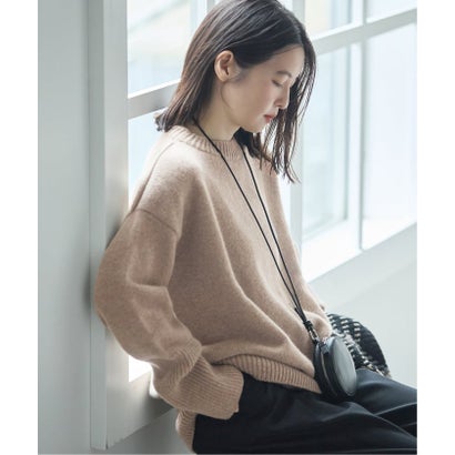ジャーナルスタンダード レサージュ JOURNAL STANDARD L'ESSAGE 《予約》ISLAND TIDES/アイランド タイド 別注 ラムズウール クルーネック ニット （カーキ）｜詳細画像