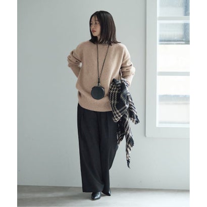 ジャーナルスタンダード レサージュ JOURNAL STANDARD L'ESSAGE 《予約》ISLAND TIDES/アイランド タイド 別注 ラムズウール クルーネック ニット （カーキ）｜詳細画像