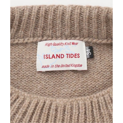 ジャーナルスタンダード レサージュ JOURNAL STANDARD L'ESSAGE 《予約》ISLAND TIDES/アイランド タイド 別注 ラムズウール クルーネック ニット （カーキ）｜詳細画像