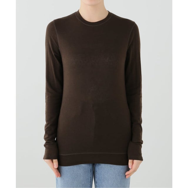 NOTHING WRITTEN/ナッシングリトゥン AIMA WOOL T-SHIRT Tシャツ （ブラウン）