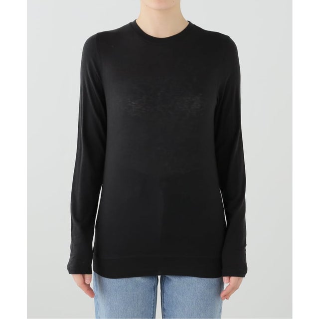 NOTHING WRITTEN/ナッシングリトゥン AIMA WOOL T-SHIRT Tシャツ （ブラック）