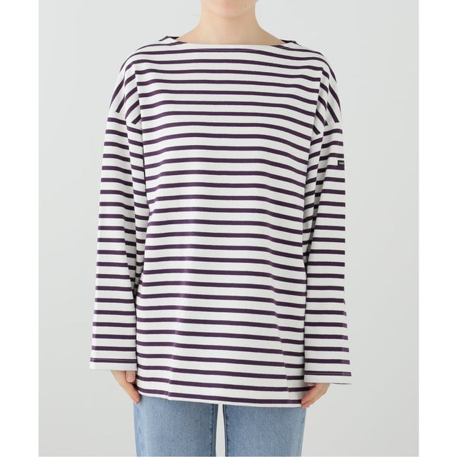 SAINT JAMES/セントジェームス ウェッソンルーズボーダー Tシャツ （パープル）