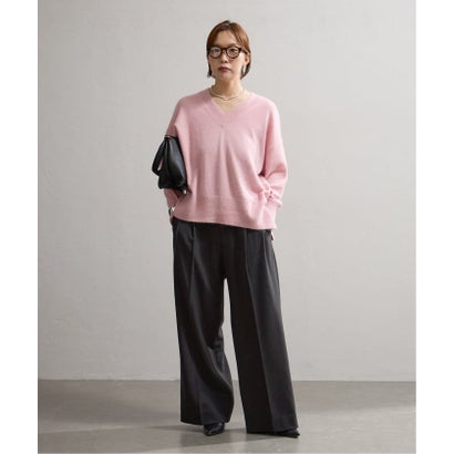 ジャーナルスタンダード レサージュ JOURNAL STANDARD L'ESSAGE 《予約》WashableアンゴラMIX Vネック プルオーバー （ブラウン B）｜詳細画像