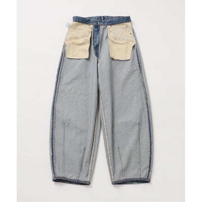 《追加》12.5oz バルーンデニムパンツ （ブルー A）｜詳細画像