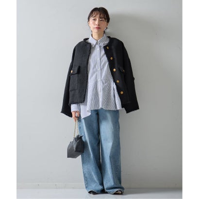 ジャーナルスタンダード レサージュ JOURNAL STANDARD L'ESSAGE ペプラムシャツ （ホワイト A）｜詳細画像