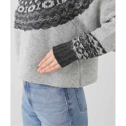 ジャーナルスタンダード レサージュ JOURNAL STANDARD L'ESSAGE JANE SMITH/ジェーンスミス 5G NORDIC YOKE セーター （グレーA）｜詳細画像