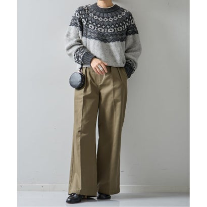 ジャーナルスタンダード レサージュ JOURNAL STANDARD L'ESSAGE JANE SMITH/ジェーンスミス 5G NORDIC YOKE セーター （グレーA）｜詳細画像
