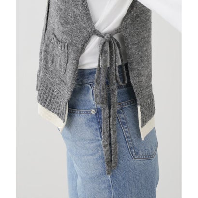 JANE SMITH/ジェーンスミス 7G KNIT VEST ニットベスト （グレーA）｜詳細画像