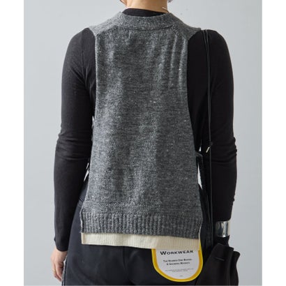 JANE SMITH/ジェーンスミス 7G KNIT VEST ニットベスト （グレーA）｜詳細画像
