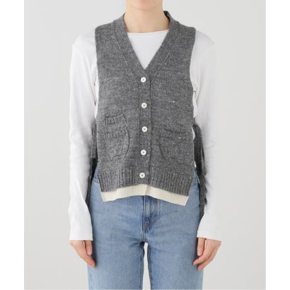 JANE SMITH/ジェーンスミス 7G KNIT VEST ニットベスト （グレーA）｜詳細画像