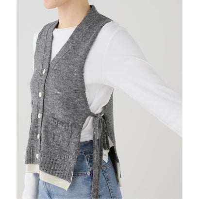 JANE SMITH/ジェーンスミス 7G KNIT VEST ニットベスト （グレーA）｜詳細画像