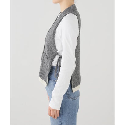 JANE SMITH/ジェーンスミス 7G KNIT VEST ニットベスト （グレーA）｜詳細画像