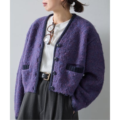 ジャーナルスタンダード レサージュ JOURNAL STANDARD L'ESSAGE JANE SMITH/ジェーンスミス 5G BRUSHED JACQUARD カーディガン （ブラウン）｜詳細画像