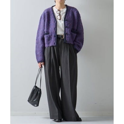 ジャーナルスタンダード レサージュ JOURNAL STANDARD L'ESSAGE JANE SMITH/ジェーンスミス 5G BRUSHED JACQUARD カーディガン （ブラウン）｜詳細画像