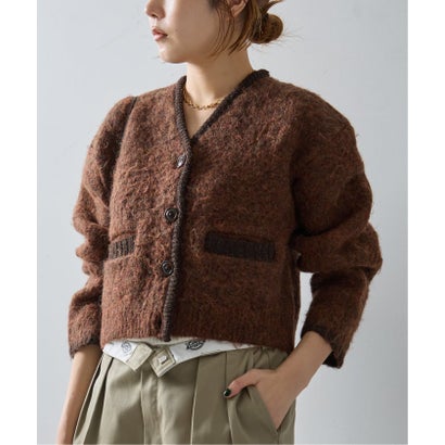 ジャーナルスタンダード レサージュ JOURNAL STANDARD L'ESSAGE JANE SMITH/ジェーンスミス 5G BRUSHED JACQUARD カーディガン （ブラウン）｜詳細画像