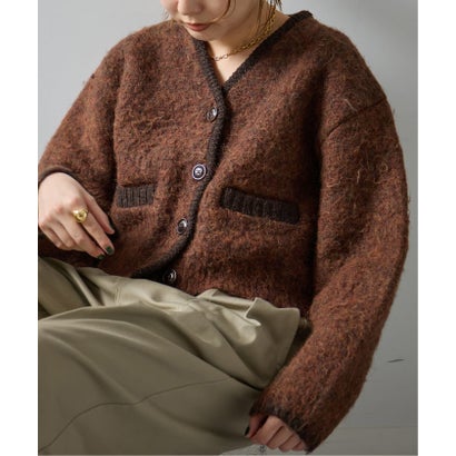 ジャーナルスタンダード レサージュ JOURNAL STANDARD L'ESSAGE JANE SMITH/ジェーンスミス 5G BRUSHED JACQUARD カーディガン （ブラウン）｜詳細画像