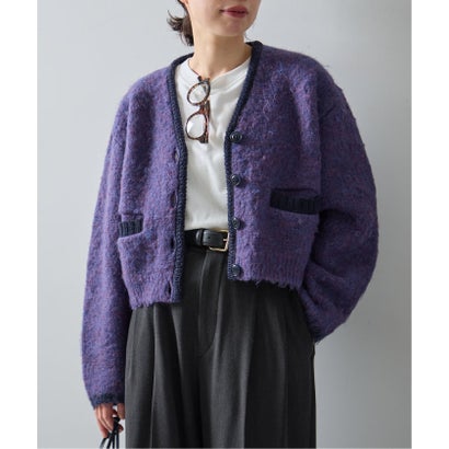 ジャーナルスタンダード レサージュ JOURNAL STANDARD L'ESSAGE JANE SMITH/ジェーンスミス 5G BRUSHED JACQUARD カーディガン （ブラウン）｜詳細画像