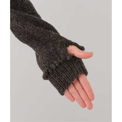 JANE SMITH/ジェーンスミス FLORAL EMBROIDERY WOOL カーディガン （ブラウン）｜詳細画像