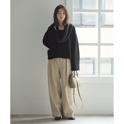 ジャーナルスタンダード レサージュ JOURNAL STANDARD L'ESSAGE 《予約》PROTAGONISTA/プロタゴニスタ 別注 ショール付き ニット （ナチュラル）｜詳細画像