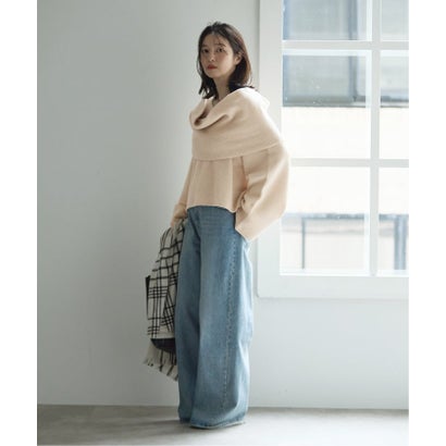 ジャーナルスタンダード レサージュ JOURNAL STANDARD L'ESSAGE 《予約》PROTAGONISTA/プロタゴニスタ 別注 ショール付き ニット （ナチュラル）｜詳細画像