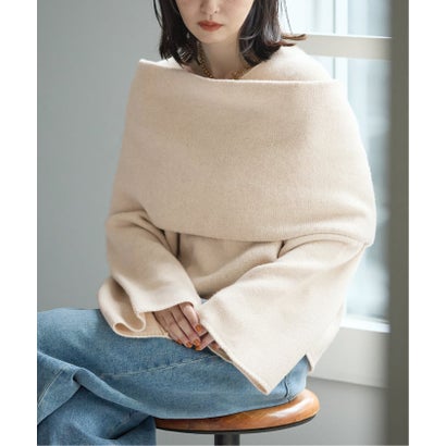 ジャーナルスタンダード レサージュ JOURNAL STANDARD L'ESSAGE 《予約》PROTAGONISTA/プロタゴニスタ 別注 ショール付き ニット （グレーA）｜詳細画像