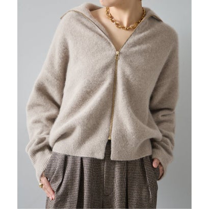 ジャーナルスタンダード レサージュ JOURNAL STANDARD L'ESSAGE 《予約》FOXWOOLジップアップニット （ベージュ）｜詳細画像