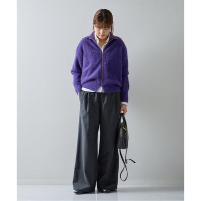 ジャーナルスタンダード レサージュ JOURNAL STANDARD L'ESSAGE 《予約》FOXWOOLジップアップニット （ブラック）｜詳細画像