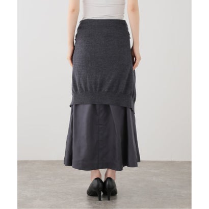 TOGA/トーガ Knit docking skirt スカート （グレーA）｜詳細画像