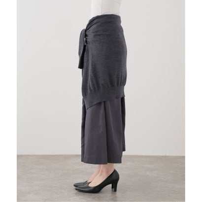 TOGA/トーガ Knit docking skirt スカート （グレーA）｜詳細画像