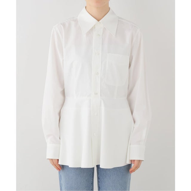 TOGA/トーガ Flared shirt シャツ （ホワイト）