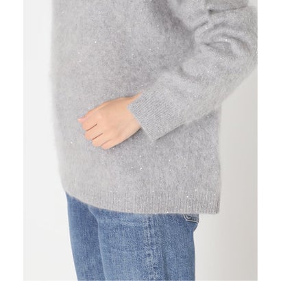 《予約》WOOLスパンコール プルオーバー （ネイビー）｜詳細画像