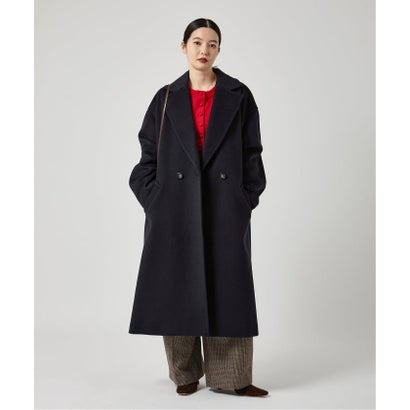 《予約》super120'/MANTECOオーバーコート （ネイビー）｜詳細画像