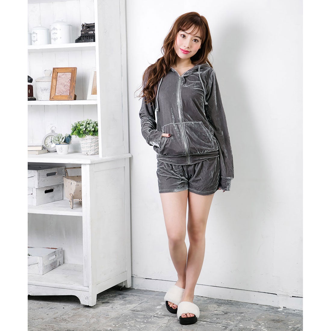 ジュリアブティック JULIA BOUTIQUE 2点セット・上質ベロア生地フード
