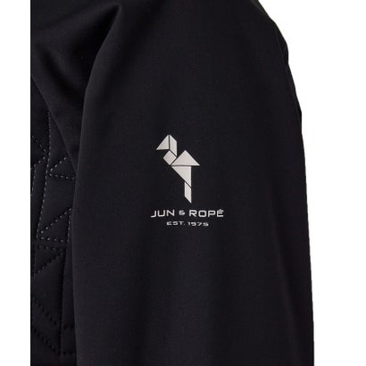ジュンアンドロペ JUN & ROPE' タイポグラフィピンソニック中綿ジップブルゾン/光吸収発熱・保温・防水・撥水 （ブラック（01））｜詳細画像
