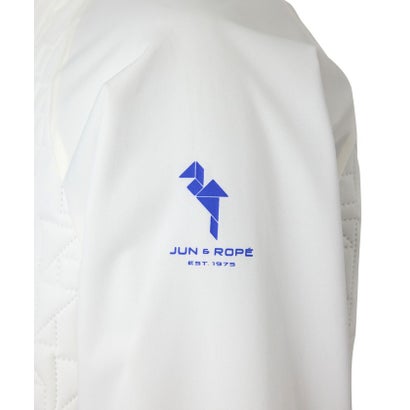 ジュンアンドロペ JUN & ROPE' タイポグラフィピンソニック中綿ジップブルゾン/光吸収発熱・保温・防水・撥水 （ホワイト（10））｜詳細画像