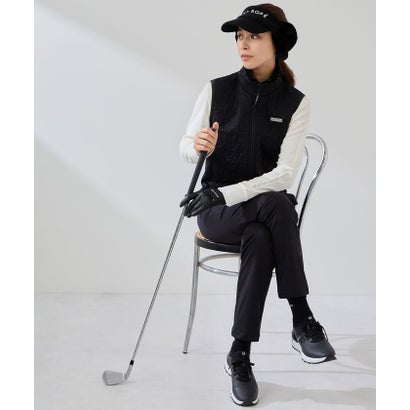 ジュンアンドロペ JUN & ROPE' エアシャットピンソニック加工中わたベスト/光吸収発熱・保温・防風・撥水・セットアップ対応 （ブラック（01））｜詳細画像