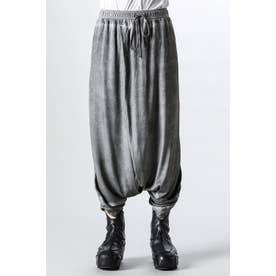 JULIUS Silk Satin Twisted Sarrouel Pants（BLACK） - Osaka / Kyoto