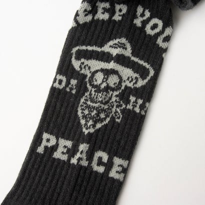 GH（1P）PEACEソックス （ブラック）｜詳細画像
