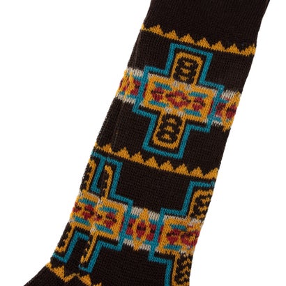 Native Pattern Crew （ブラウン）｜詳細画像