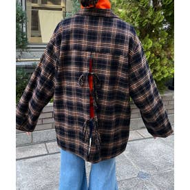 ジュノア junoah オーバーサイズチェックテーラードシャツジャケット