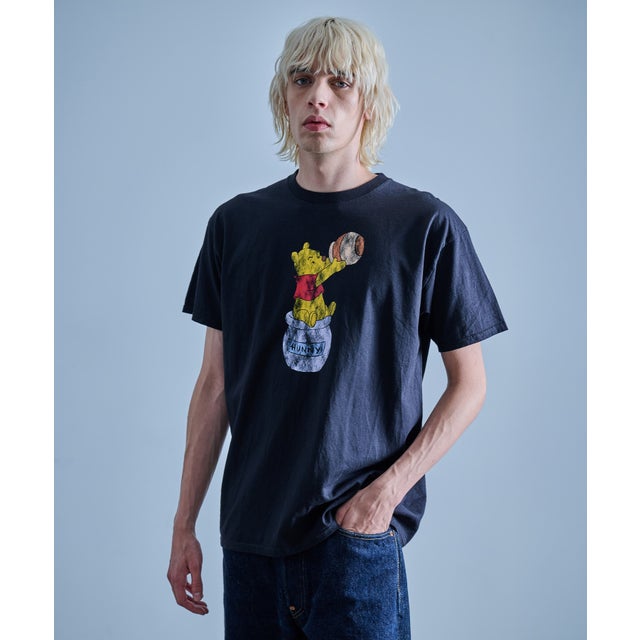 Disney / Winnie the Pooh Vintage Graphic Tee (Black) （ブラック）