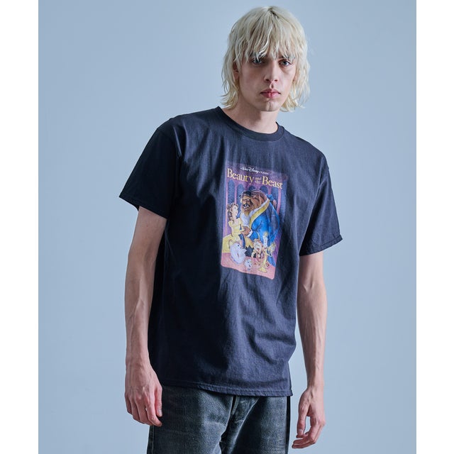 Disney / Beauty and the Beast Vintage Movie Tee （ブラック）