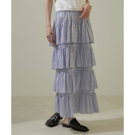 SALON adam et ropé LIBERTYプリントティアードスカート サロン アダム エ ロペ SALON adam et rope' [24SS]LIBERTY（リバティ