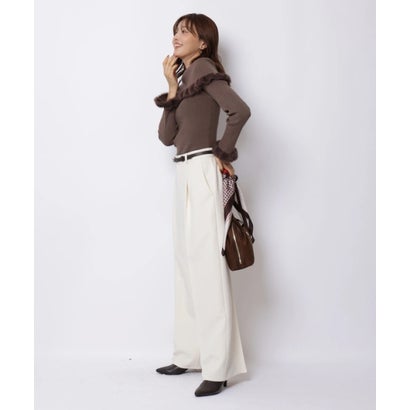 ジャスグリッティー JUSGLITTY モチーフベルト付ワイドパンツ （オフ白）｜詳細画像