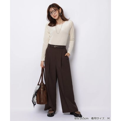 ジャスグリッティー JUSGLITTY モチーフベルト付ワイドパンツ （オフ白）｜詳細画像