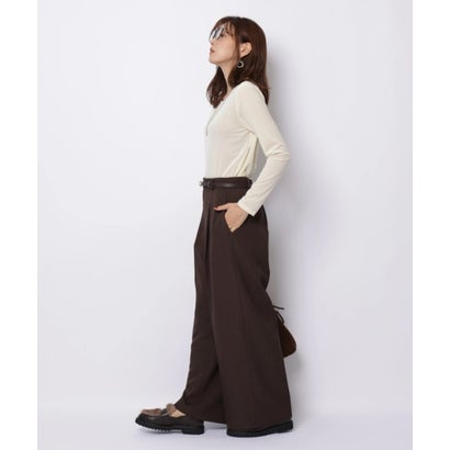 ジャスグリッティー JUSGLITTY モチーフベルト付ワイドパンツ （オフ白）｜詳細画像